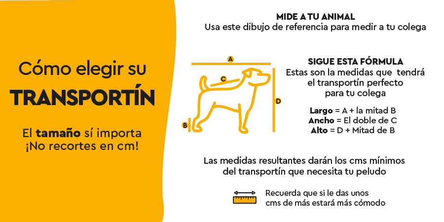 Medidas para elegir el transportín perfecto para tu perro